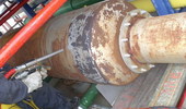 Removing rust from chemical equipment