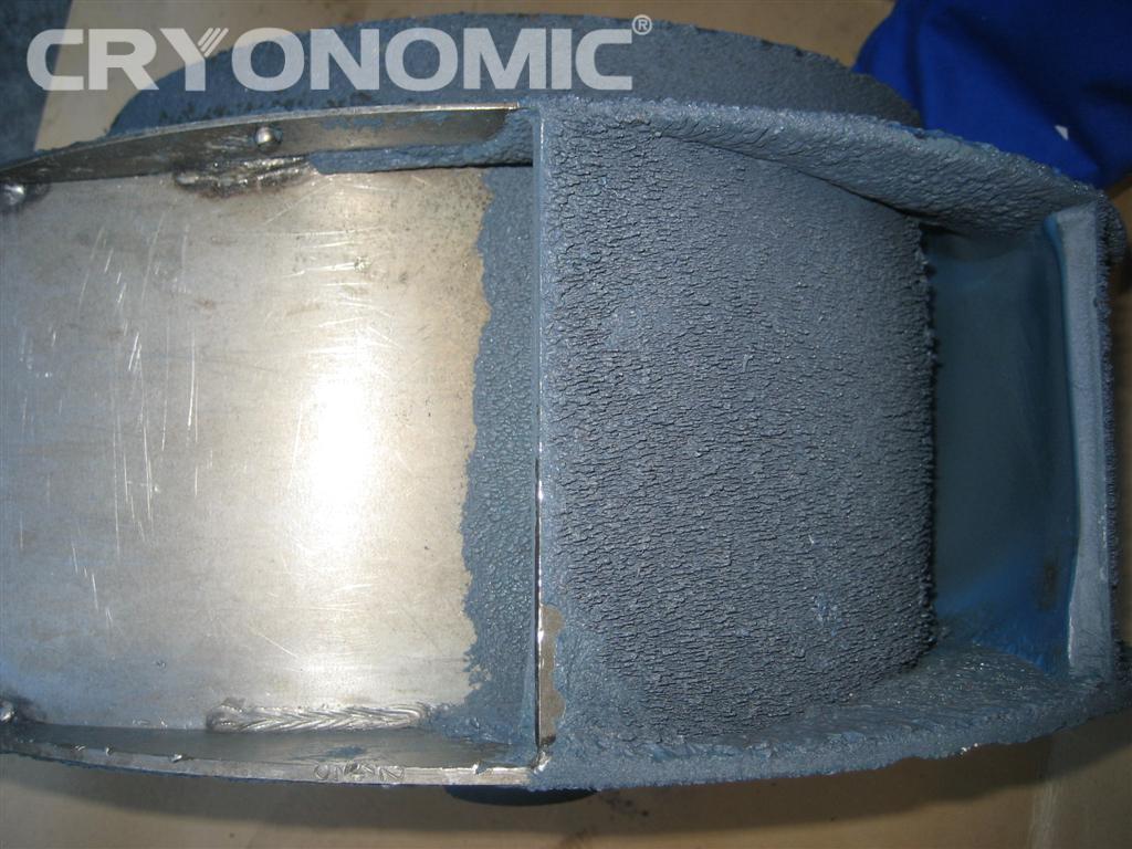 Paint stripping from metal machine parts