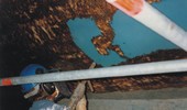 Paint stripping boats, machine parts, ...