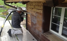 Paint stripping wooden constructions & furniture