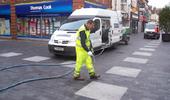 Chewing gum and road mark removal